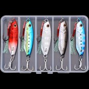 Resim 5 Adet Jig Shone Yem Metal Jig Yemleri 10/20/30/40/50g Deniz Balığı Renk Gradyanlığı Batma Yemi ile Üçlü Kancalar, Deniz Balıkçılığı için Dayanıklı Olta Yemleri ve Balıkçılar İçin Hediye (Sevgililer Günü, Babalar Günü), Spor Balıkçılık Yemleri | Yansıtıcı Balıkçılık Yemleri | Parlak Bitişli Yemler 