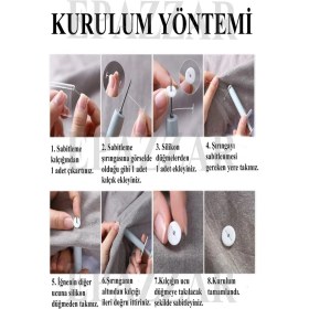 Resim Epazzar 1.000 Kılçıklı Nevresim Çarşaf Yorgan Yastık Sabitleme Kiti 