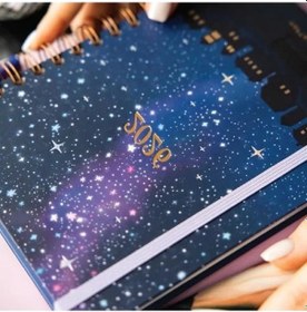 Resim Motivasyon Sayfaları İle Renkli A5 Spiralli Haftalık Ajanda - 2026 Açık Gri 