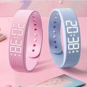 Resim Primepickings 2025 Unisex Basit 's/'s Elektronik Saat Usb Şarj Işıklı Adımsayar Hediye Green Diğer 