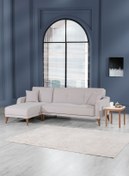 Resim Kilim Mobilya Minimal Uzanmalı Köşe Takımı V1 (İKİLİ SAĞ ÜNİTE UZANMA SOL ÜNİTE) Krem/kırık Beyaz 