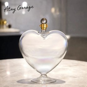 Resim Atay Garage Kalp Şeklinde Şarap ve Viski Sürahisi 500ml Barlar ve Partilere Özel 