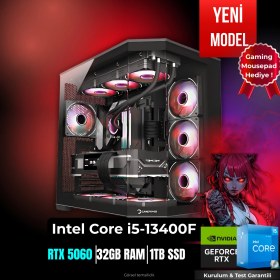 Resim Tkdenv-77 İ5-13400/RTX 50608GB/32GB Ram/1tb Ssd-Hazır Kurulu Sistem! 
