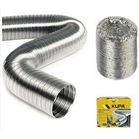 Resim Kupa Alüminyum Aspiratör Borusu 120 MM. - 2 M 
