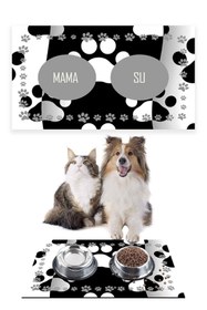 Resim Hype Store Monnhein Pati Kedi Köpek Mama ve Su Altlığı Mama Paspası Kedi Köpek Mama Eğitim Paspası 50x35cm 