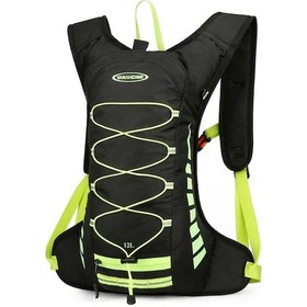 Resim Jialan Bisiklet Sırt Çantası Taşınabilir Su Geçirmez Bisiklet A Siyah - Yeşil 