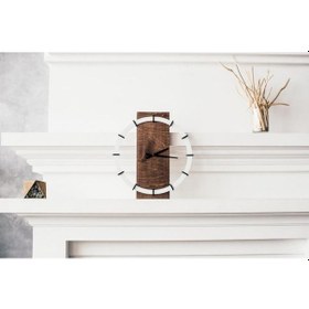 Resim Modern Ahşap Duvar Saati 