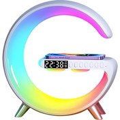 Resim Akıllı Kablosuz Şarjlı Led Gece Lambası Rgb 15w 
