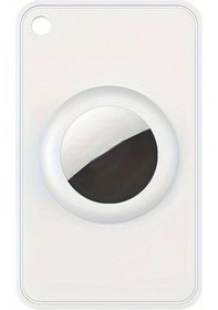 Resim Meridiangoods Airtag Uyumlu İçin Beyaz Silikon Koruyucu Kılıf İnce Cüzdan Tutucu Kasa 