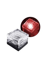 Resim Powermaster Tuğla Görünümlü Solar Ledli Bahçe Aydınlatma Kırmızı Renk Su Geçirmez Toz Geçirmez Otomatik Açma Kapama 