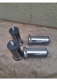 Resim Baza Ayak Hdr 90569 Koltuk Ayağı Kanepe Ayağı Mobilya Ayağı Krom 12 Cm 4 Adet Krom 