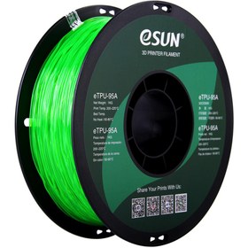 Resim eSun 1,75 Mm Etpu-95a Şeffaf Yeşil Esnek Tpu Filament (1 KG) 