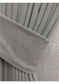 Resim Açık Gri Ada Fon Perde Sık Pile 1'e 3 Pile-açık Gri Açık Gri 