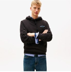 Resim Tommy Hilfiger Jeans Regular Dollar Stack Erkek Siyah Sweatshirt Dm0dm22365 