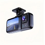 Resim Lumaworld 3 Kameralı Araç Dvr Kamera 1080p Hd Kayıt Park Yardımı Gece Görüşü Döngü Kayıt 32gb Sd Kart 