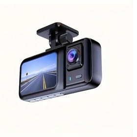 Resim Lumaworld 3 Lens Kamera 32g Kart İle Araç İçin 1080p Ön 480p İç Ve Arka Kameralar Dashcam 