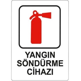 Resim Yangın Söndürme Cihazı Levha 25 x 35 
