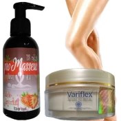 Resim Buğz Promasseur Plus Çilek Aromalı Masaj Yağı-Variflex Krem ile 