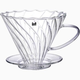 Resim MacV Drip Cam Pour Over Filtre Kahve Demleme Seti - Şeffaf 
