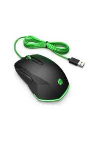 Resim HP Pavilion 200 5JS07AA Siyah Kablolu Optik Oyuncu Mouse RGB 3200 DPI 