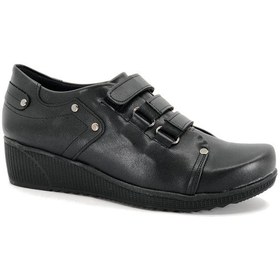 Resim Ayakdaş 602 Oxford Kadın Ayakkabı Siyah Cilt 