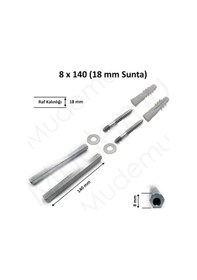 Resim Mudemu Gizli Raf Tutucu Bir Takım 8 Mm X 14 Cm 