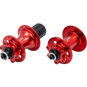 Resim Raptor - Göbek Seti 32h Kırmızı 8 12s, Qr + Thru Axle, 8 10s Pul Dahil 6 Vida 