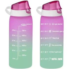 Resim Matara Çift Renk Boyalı Ölçü Baskılı Pembe 1 Lt 161546-161 Pembe Plastik Diğer 