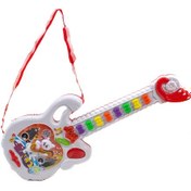 Resim Oyuncak Gitar Işıklı Sesli Efsane Gitar Beyaz 40 Cm 