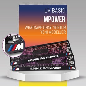 Resim M Power Plakalık, 2 Adet Premium Uv Baskı, Plakalıkhane 