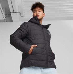 Resim Puma ESS Hooded Padded Jacket Black Erkek Mont 