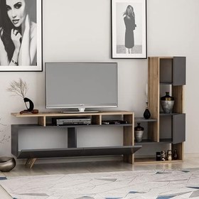 Resim TV Ünitesi Tuğra Çırağan Antrasit 