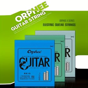 Resim 5 Set, Her Sette 6 Telli, Kalınlık 0.23-1.27 Gitar Teli, RX Pratik Serisi, Altıgen Karbon Çelik 6 Telli Gitar Enstrümanı 