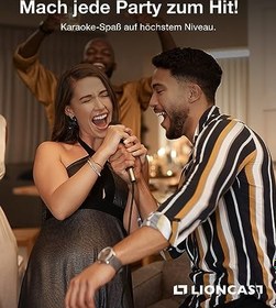 Resim Lioncast Evrensel USB-PC, Wii için mikrofon ve PS4, 2 adet siyah 