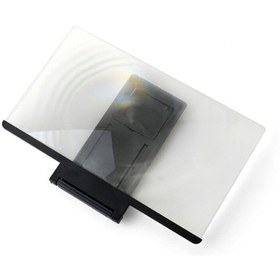 Resim 3d Ekranlı Cep Telefonu Amplifikatörü 8 İnç Yüksek Çözünürlüklü Video Büyüteç Projektör Pratik Taşınabilir Projektörler - 