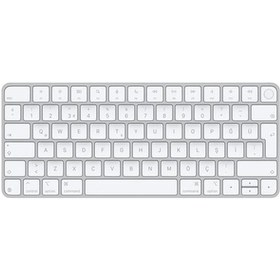 Resim Touch Id Özellikli Magic Keyboard: Bluetooth, Şarj Edilebilir. Apple Çipe Sahip Mac Bilgisayarlarla Çalışır Türkçe F Klavye, Beyaz Tuşlar Usb-c 