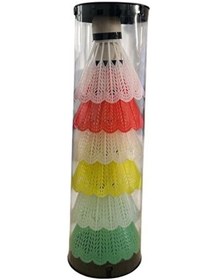 Resim Badminton Topu 6 Lı Yeni Renkli Renkli Tüy Top Seti 