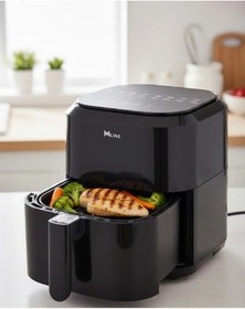Resim Universal Dokunmatik Kontrollü 4l Yağsız Sıcak Hava Fritözü 1360w 