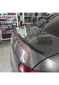 Resim Sts Oto Aksesuar Citroen C Uyumlu Elysee Bagaj Üstü Slim Spoiler Parlak Siyah Piano Black 