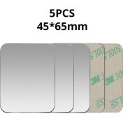 Resim GongtuShop 5 Adet Gümüş 45X65MM Stili Lot Metal Plaka Disk Demir Sac Manyetik Araç Telefonu Tutacağı Standı Metal Plaka Mıknatıs Cep Telefonu Tutucu Montajı Için (Yurt Dışından) 