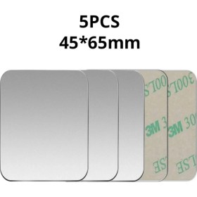 Resim GongtuShop 5 Adet Gümüş 45X65MM Stili Lot Metal Plaka Disk Demir Sac Manyetik Araç Telefonu Tutacağı Standı Metal Plaka Mıknatıs Cep Telefonu Tutucu Montajı Için (Yurt Dışından) 