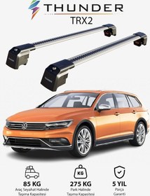 Resim Volkswagen Passat Alltrack 2015-sonrası Trx2 Thunder Carrier Kilitli Ara Atkı Taşıyıcı Tavan Barıgri 