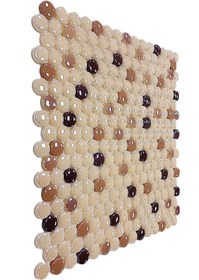Resim MozaiKristaL Tüm Yüzeyler için Ø22mm. Krem-Kahve Mix. 31,5x31,5cm. Fileli Cam Mozaik. ( 10 File Karo=1m2 Fiyatı.) 