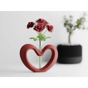 Resim Sevgililer Günü Kalp Vazo – Romantik Dekoratif Tasarım 