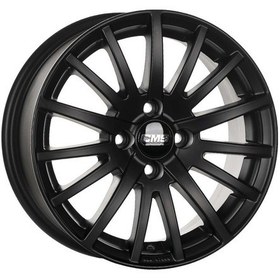 Resim Cms-465-02 6.5x15"- 4x100 Et35 67.2 Complete Matt Black Jant 4 Adet 