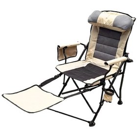 Resim Windcamp Katlanabilir Şezlong Tipi Lüks Kamp Sandalyesi Som00006681 Kahverengi - Yeşil 