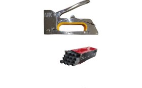 Resim Ark 13MM/4/6/8 Mekanik Zımba Çakma Tabancası 5000 Adet Zımba Teli Hediye 