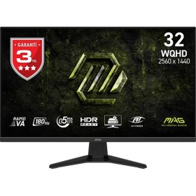 Resim Msı 31.5" Mag 325QF E18V 2560X1440 (Wqhd) 16:9 Flat Rapıd Va 180HZ 0.5ms Adaptıve-Sync Gamıng Monıtor 