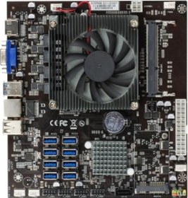 Resim Esonic 8'li Mining Anakart (İşlemci + Fan Dahil) + 4 GB DDR3 Ram 