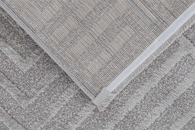 Resim KANYON BUKLELİ MAKİNE HALISI, GRİ, 160X230, 4906E 